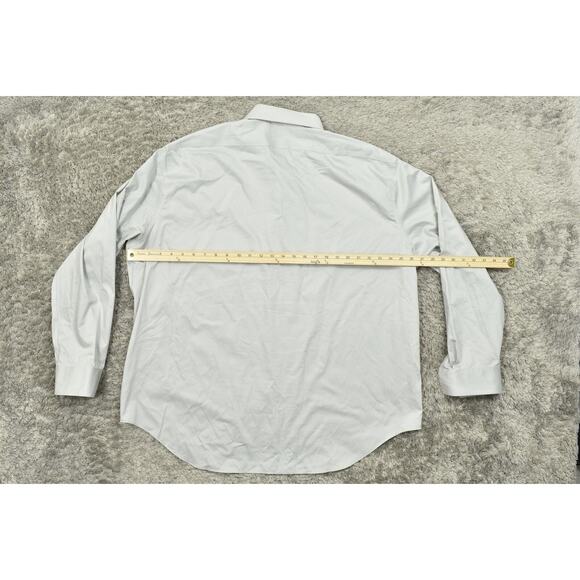 Calvin Klein Gray Shirt 3XL Long Sleeve Infinite Non Iron Slim Fit Stretch - Picture 4 of 8